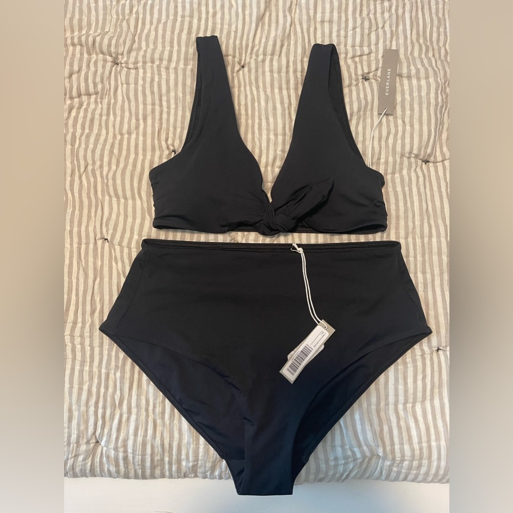 NWT Everlane 2PC Swimsuit Black
